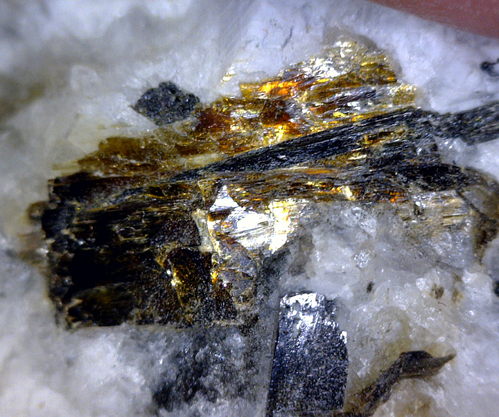 Astrophyllite, Mont Saint-Hilaire, Québec, Canada