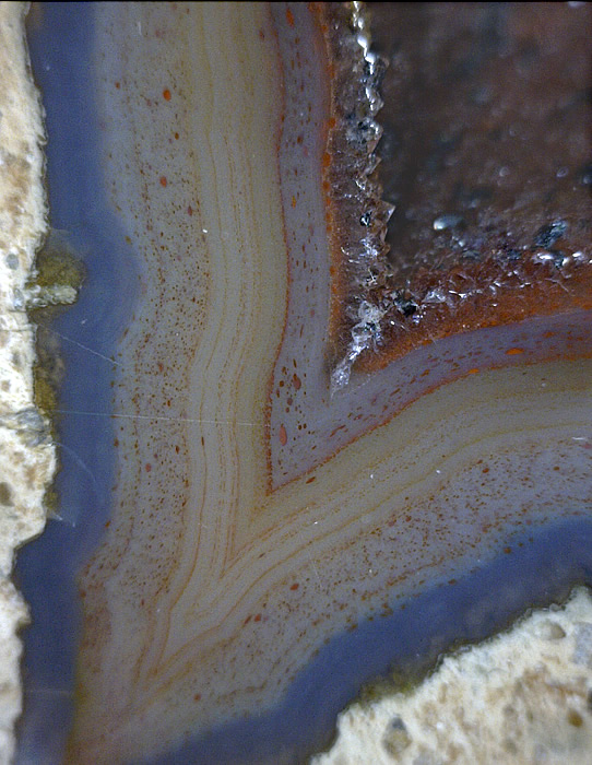 Agate nodule, St Egidien, Glauchau, Saxony, Germany