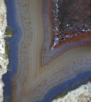 Agate nodule, St Egidien, Glauchau, Saxony, Germany