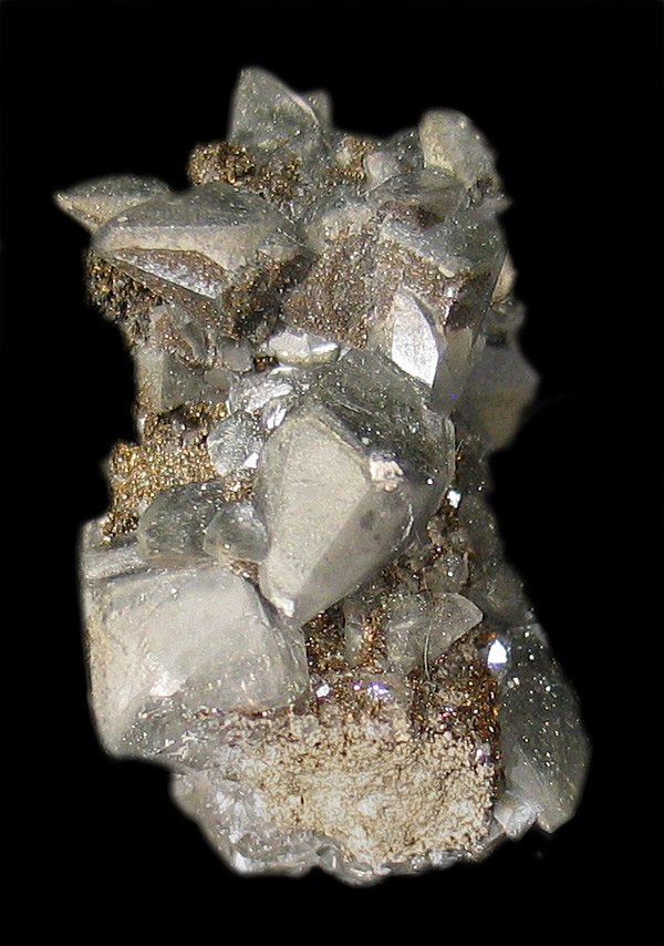 Calcite with Pyrite and Marcasite, Conco Mine, North Aurora, Kane Co., Illinois