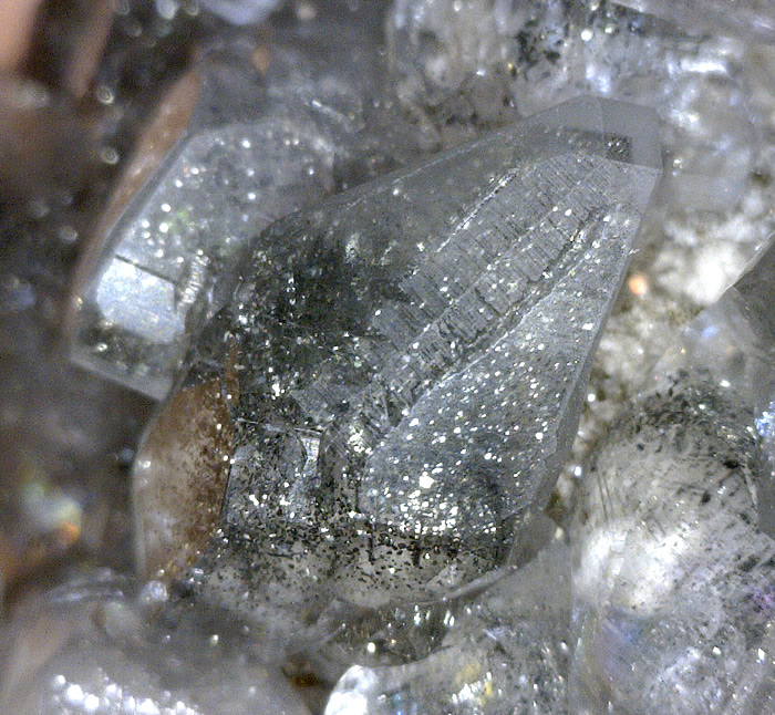 Calcite with Pyrite and Marcasite, Conco Mine, North Aurora, Kane Co., Illinois