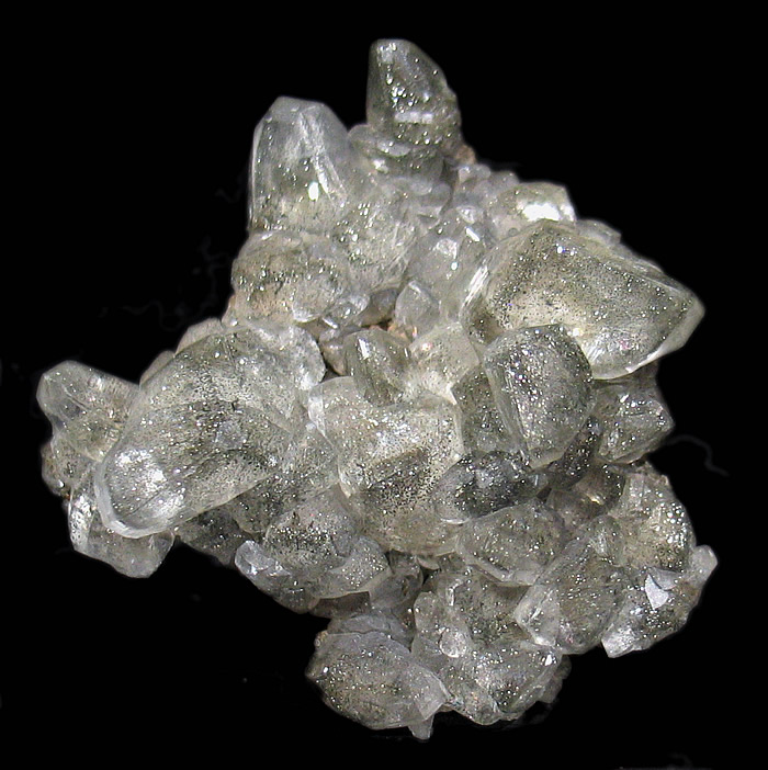 Calcite with Pyrite and Marcasite, Conco Mine, North Aurora, Kane Co., Illinois