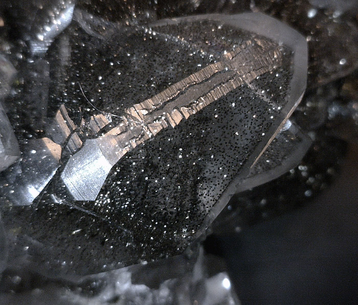 Calcite with Pyrite and Marcasite, Conco Mine, North Aurora, Kane Co., Illinois