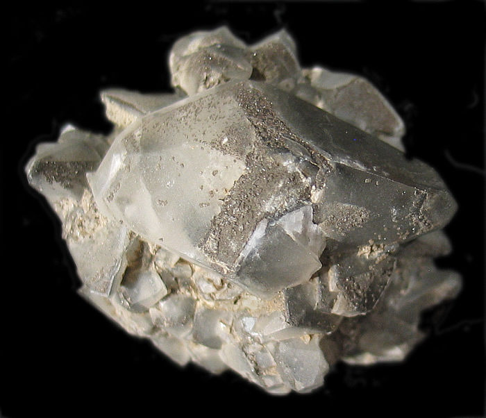 Calcite with Pyrite and Marcasite, Conco Mine, North Aurora, Kane Co., Illinois