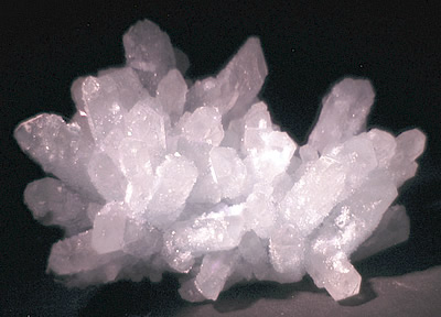 Phosphorescent Celestine, Racalmuto Mine, Racalmuto, Agrigento Province, Sicily, Italy in LWUV