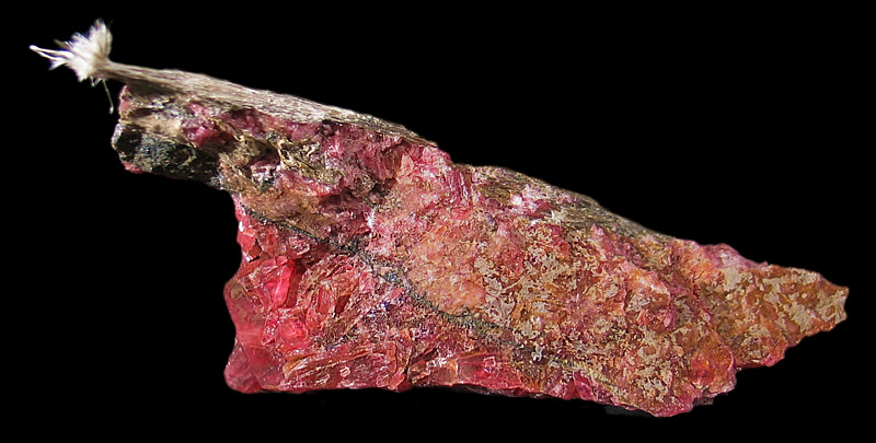 Cummingtonite on Rhodonite,  Conselheiro Lafaiete, Minas Gerais, Brazil