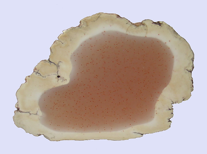 Datolite nodule with Copper Inclusions, Keweenaw peninsula, Michigan