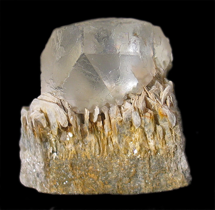 Fluorite on Muscovite, Stak Nala, Haramosh Mts., Skardu District, Baltistan, Northern Areas, Pakistan