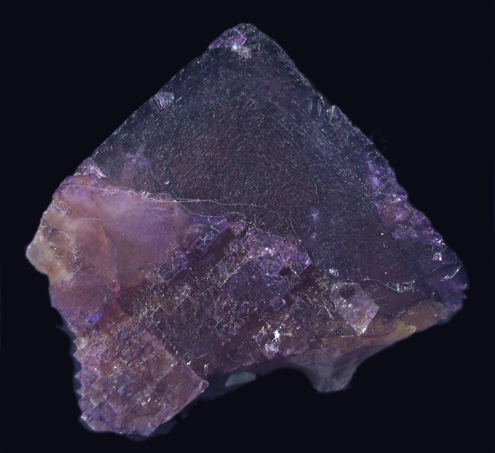 fluorescent Fluorite with Petroleum Inclusions, Annabel Lee Mine, Harris Creek District, Hardin Co., Illinois