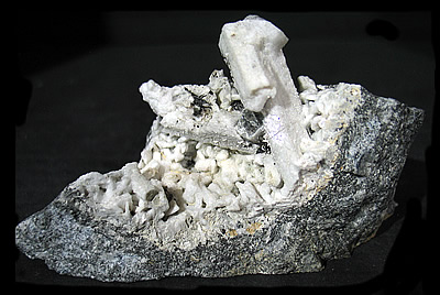 Tetranatrolite (now called Gonnardite), Poudrette Quarry, Mont Saint-Hilaire, Rouville RCM, Montérégie, Québec, Canada