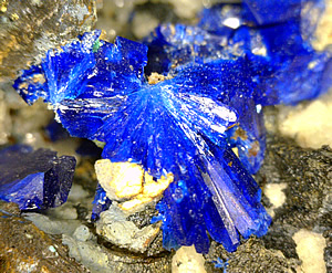 Linarite, Beaver Claim, Kaslo, Central Kootenay Regional District, Kootenays, British Columbia, Canada