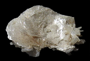 Polylithionite, Natrolite and Aegerine, Mont Saint-Hilaire, Rouville Co., Québec, Canada