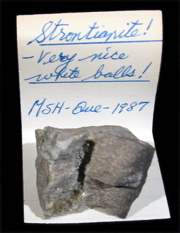 Strontianite, Mont Saint-Hilaire, Québec, Canada ex Ron Waddell