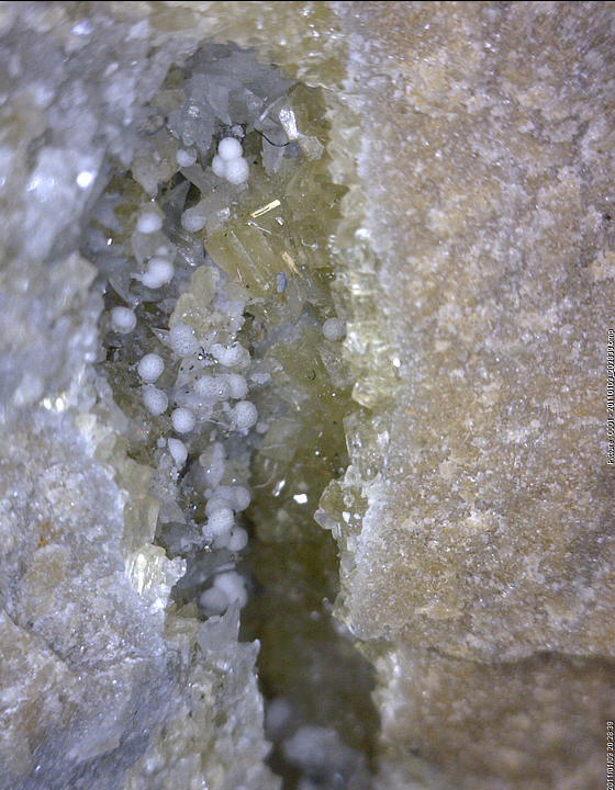 Strontianite, Mont Saint-Hilaire, Québec, Canada ex Ron Waddell