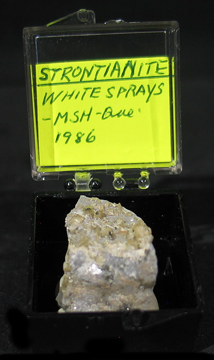 Strontianite, Mont Saint-Hilaire, Québec, Canada ex Ron Waddell