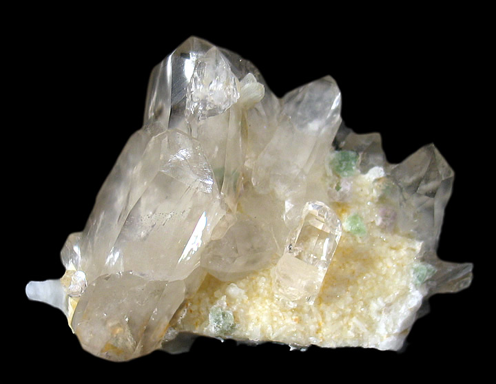 Topaz, Fluorite and Quartz Included by Fluorite, Phlogopite and Unknown, Un San Mine, Hunan Province, China