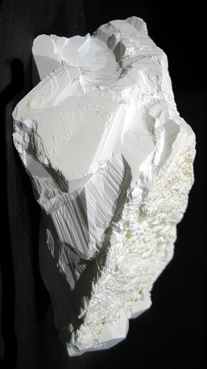 Tincalconite (TL) pseudomorph of Borax, Baker mine/U.S. Borax Mine, Kramer Borate deposit, Boron, Kramer District, Kern Co., California collected by Seibel & Minette