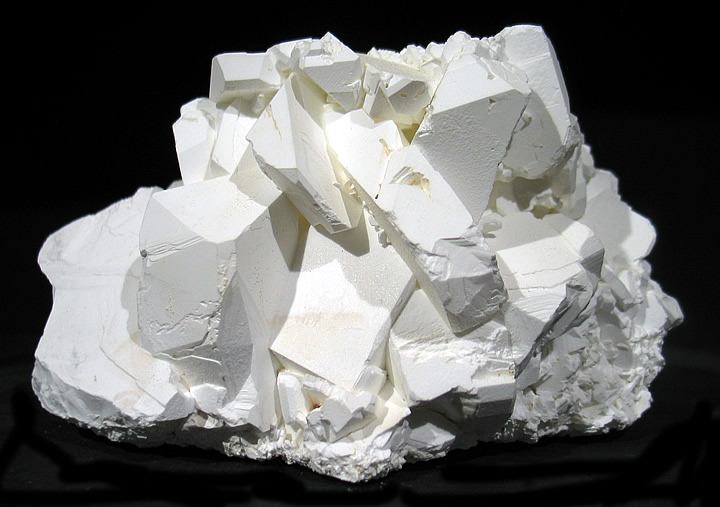 Tincalconite (TL) pseudomorph of Borax, Baker mine/U.S. Borax Mine, Kramer Borate deposit, Boron, Kramer District, Kern Co., California collected by Seibel & Minette