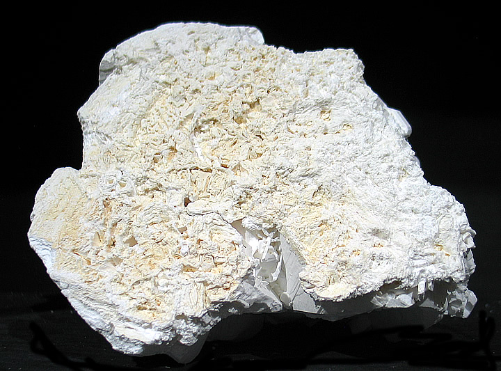 Tincalconite (TL) pseudomorph of Borax, Baker mine/U.S. Borax Mine, Kramer Borate deposit, Boron, Kramer District, Kern Co., California collected by Seibel & Minette