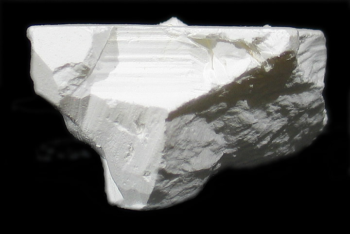 Tincalconite (TL) pseudomorph of Borax, Baker mine/U.S. Borax Mine, Kramer Borate deposit, Boron, Kramer District, Kern Co., California collected by Seibel & Minette