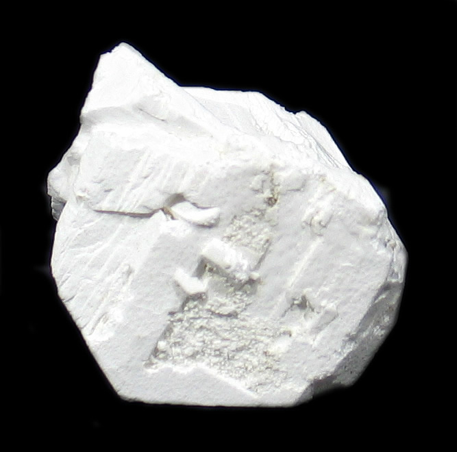 Tincalconite (TL) pseudomorph of Borax, Baker mine/U.S. Borax Mine, Kramer Borate deposit, Boron, Kramer District, Kern Co., California collected by Seibel & Minette