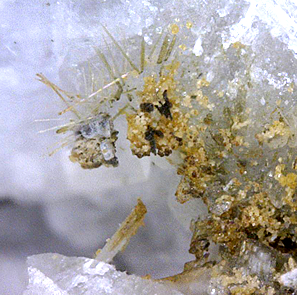 Charmarite (TL), Ancylite-(Ce), Pyrochlore & Siderite, Mont Saint-Hilaire, Québec, Canada ex Ron Waddell