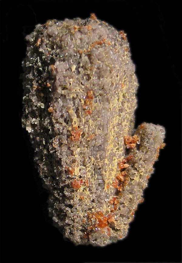 Ancylite-(Ce) ps Unknown, Mont Saint-Hilaire, Rouville RCM, Montérégie, Québec, Canada in tungsten lighting