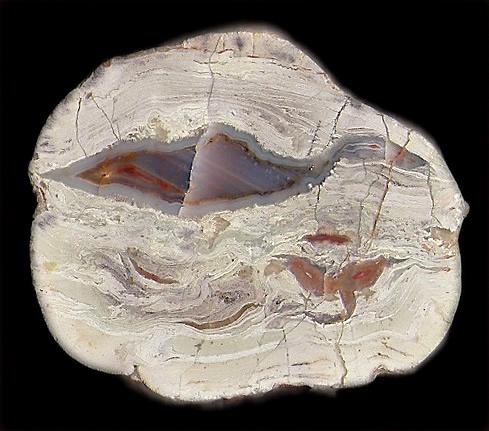 Agate nodule, Lierbach valley, Oppenau, Oberkirch, Black Forest, Baden-Württemberg, Germany