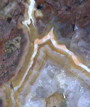 Agate nodule, Steinbach-Hallenberg sports field, Schmalkalden-Meiningen district, Thuringian Forest, Thuringia, Germany