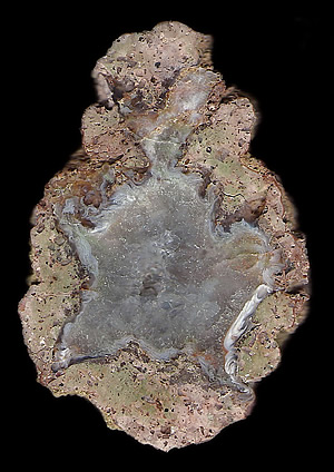 Thunderegg with Agate and Quartz in Rhyolite, Mexico