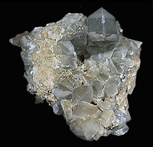 Calcite with Pyrite and Marcasite, Conco Mine, North Aurora, Kane Co., Illinois