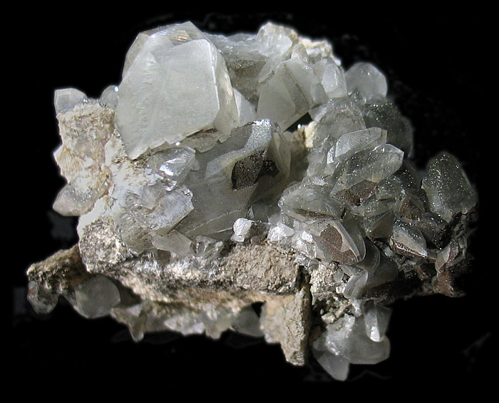 Calcite with Pyrite and Marcasite, Conco Mine, North Aurora, Kane Co., Illinois