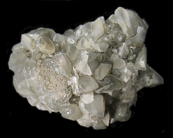 Calcite with Pyrite and Marcasite, Conco Mine, North Aurora, Kane Co., Illinois