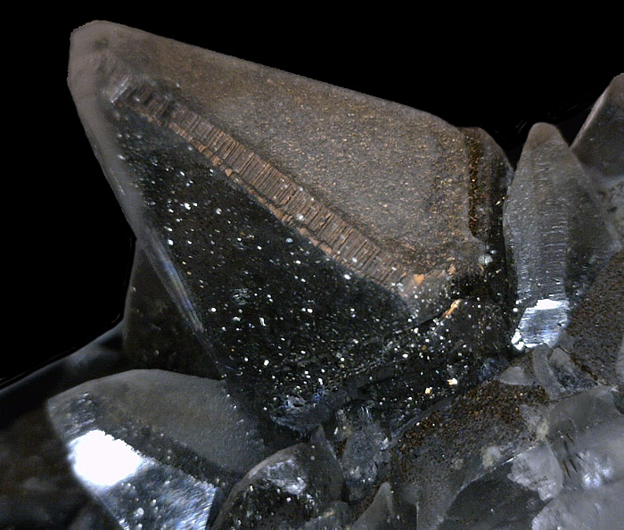 Calcite with Pyrite and Marcasite, Conco Mine, North Aurora, Kane Co., Illinois