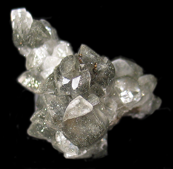 Calcite with Pyrite and Marcasite, Conco Mine, North Aurora, Kane Co., Illinois