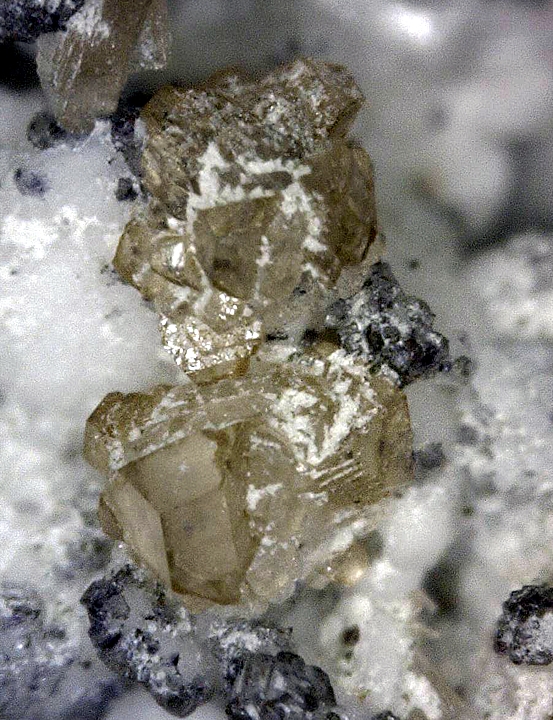 Gaidonnayite (TL) and Nenadkevichite, Mont Saint-Hilaire, Québec, Canada ex Ron Waddell