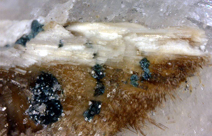 Monteregianite (TL), Lorenzenite, Aegerine & Yofortierite (TL), Mont Saint-Hilaire, Québec, Canada ex Les Horvath