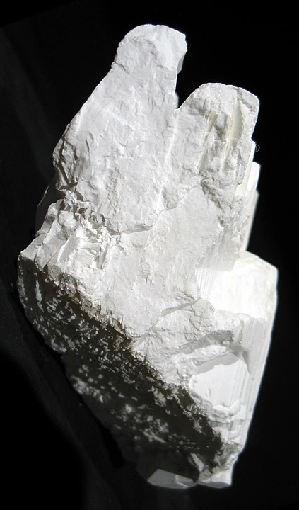 Tincalconite (TL) pseudomorph of Borax, Baker mine/U.S. Borax Mine, Kramer Borate deposit, Boron, Kramer District, Kern Co., California collected by Seibel & Minette