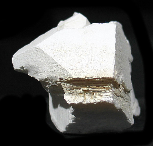 Tincalconite (TL) pseudomorph of Borax, Baker mine/U.S. Borax Mine, Kramer Borate deposit, Boron, Kramer District, Kern Co., California collected by Seibel & Minette