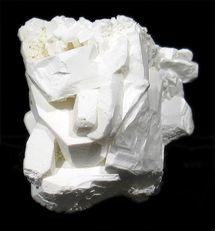 Tincalconite (TL) pseudomorph of Borax, Baker mine/U.S. Borax Mine, Kramer Borate deposit, Boron, Kramer District, Kern Co., California collected by Seibel & Minette