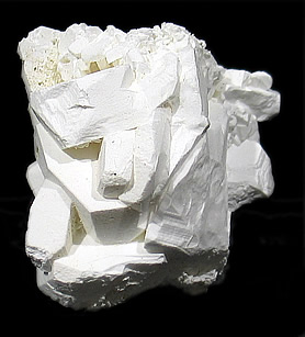 Tincalconite (TL) pseudomorph of Borax, Baker mine/U.S. Borax Mine, Kramer Borate deposit, Boron, Kramer District, Kern Co., California